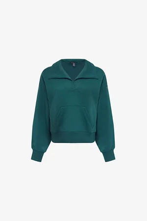 Beyond Yoga Womens Street Smart Long-Sleeve Cotton-Blend Jersey Sweatshirt