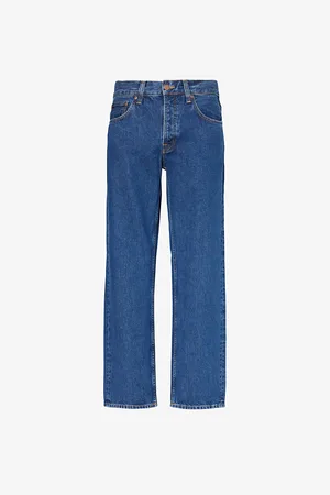 Nudie Jeans Mens Rad Rufus Straight-Leg Denim Jeans