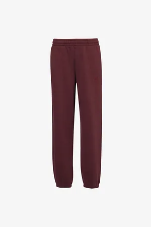 ANINE BING Womens Karter Logo-Embroidered Cotton-Jersey Jogging Bottoms