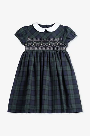 FrenchTrotters Charlotte Tartan-Print Cotton Dress 2-11 Years