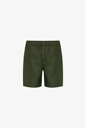 DEREK ROSE Mens Sydney Drawstring-Waist Linen Shorts