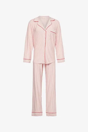 Eberjey Womens Gisele Graphic-Pattern Stretch-Jersey Pyjama Set