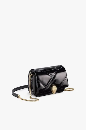 Bvlgari Womens Serpenti Cabochon Micro Leather Cross-Body Bag