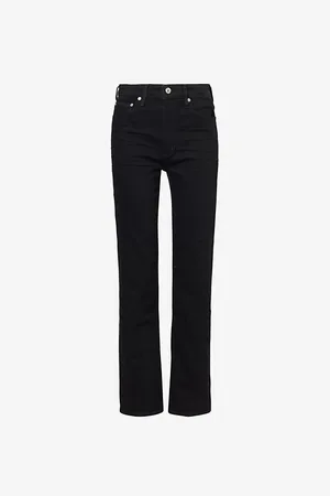 Citizens of Humanity Womens Zurie Five-Pockets Straight-Leg Mid-Rise Stretch-Denim Blend Jeans