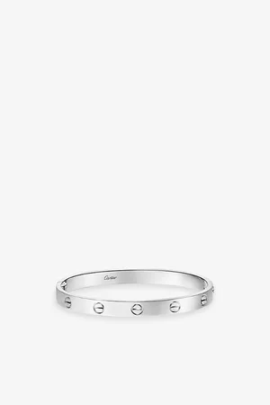 Cartier Womens Love Classic 18ct White-Gold Bracelet