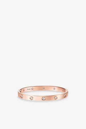 Cartier Womens Love Classic 18ct Rose-Gold and 0.96ct Brilliant-Cut Diamonds Bracelet