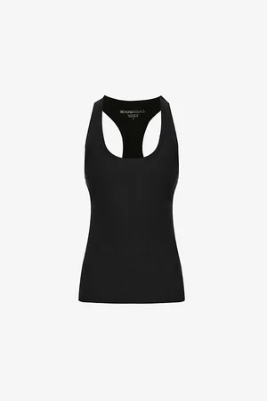 Beyond Yoga Womens Spacedye Scoop-Neck Stretch-Woven Top