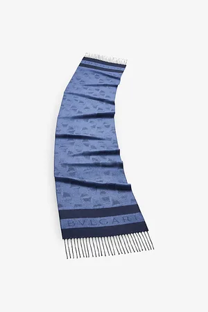 Bvlgari Womens Heritage Diva Impression Logo-Print Silk Scarf