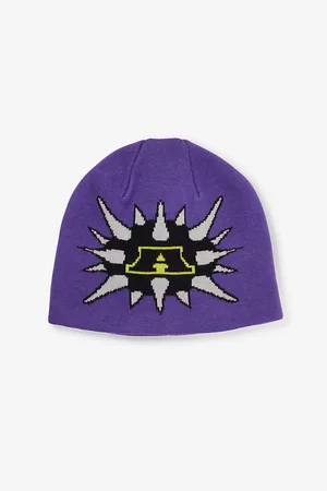 AWAKE NY Mens Bomb Skully Brand-Print Cotton Beanie