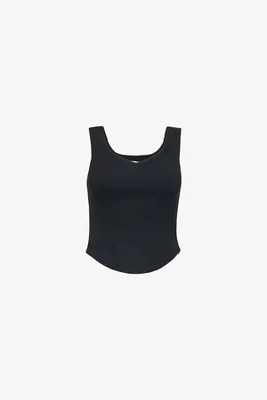 Simkhai Womens Emri Sleeveless Woven Corset Top