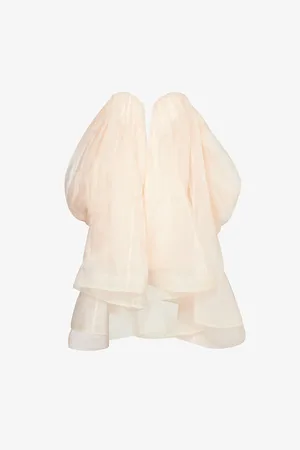 ZIMMERMANN Womens Crush Strapless Silk-Organza Mini Dress