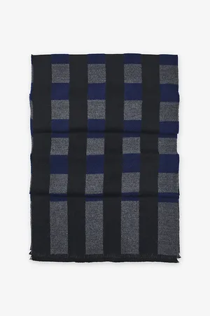 ASPINAL OF LONDON Womens Explode Check-Pattern Wool Scarf