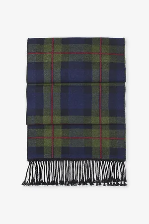 ASPINAL OF LONDON Womens -Pattern Merino-Wool Scarf