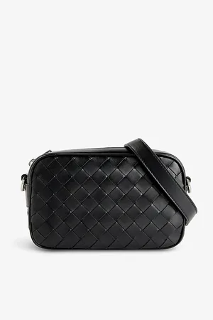 Bottega Veneta Mens Avenue Leather Cross-Body Bag