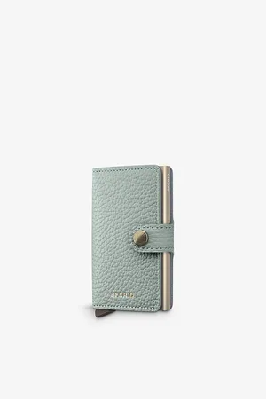 Secrid Womens Pebble Brand-Debossed Leather Wallet
