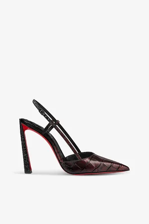 Christian Louboutin Womens Condoroline 100 Leather Heeled Courts