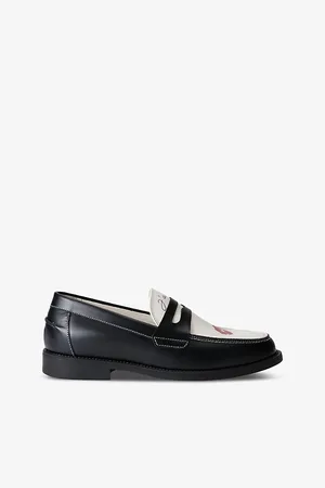 Duke & Dexter Mens Wilde Kiss Leather Penny Loafers