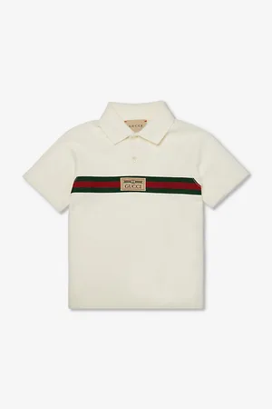 Gucci Logo-Embroidered Short-Sleeve Stretch-Cotton Piqué Polo Shirt 3-36 Months