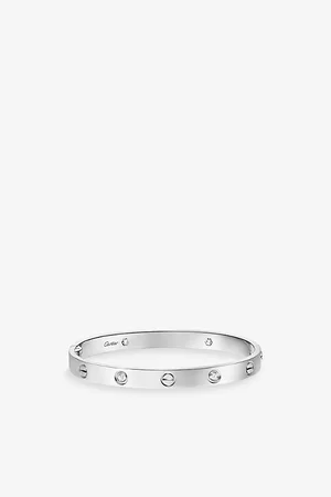 Cartier Womens Love Classic 18ct White-Gold and 0.42ct Brilliant-Cut Diamond Bracelet