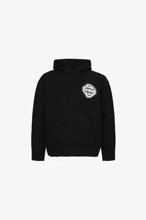 The Couture Club Mens Fluffy Emblem Regular-Fit Stretch-Knit Hoody