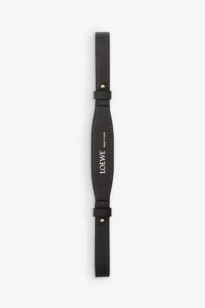 Loewe Womens Brand-Foiled Leather Bag Strap