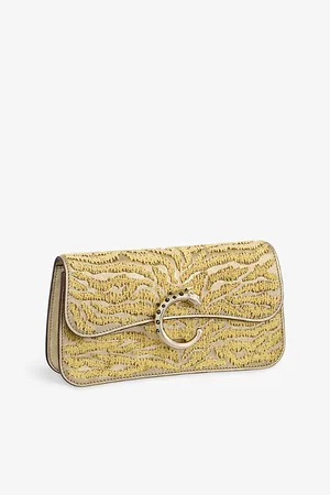 Cartier Womens Panthère De Mini Model Chain Leather Clutch Bag