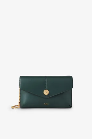 MULBERRY Womens Branded-Hardware Chain-Strap Leather Cross-Body Pouch