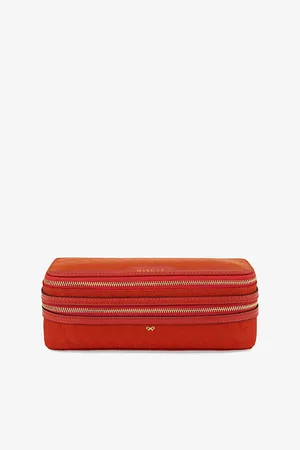 Anya Hindmarch Womens Make-Up Logo-Jacquard Nylon Pouch