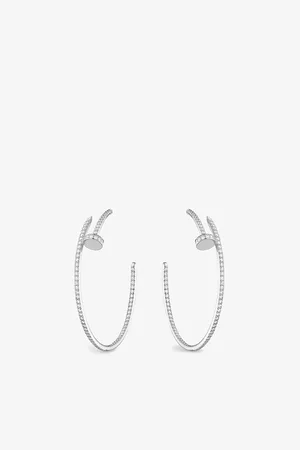 Cartier Juste Un Clou 18ct White-Gold and 1.26ct Brilliant-Cut Diamond Earrings