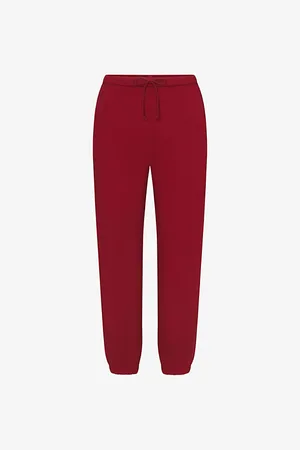 SKIMS Womens Classic Relaxed-Fit High-Rise Cotton-Jersey Jogging Bottoms