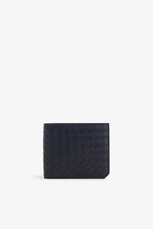 Bottega Veneta Mens Intrecciato Leather Wallet