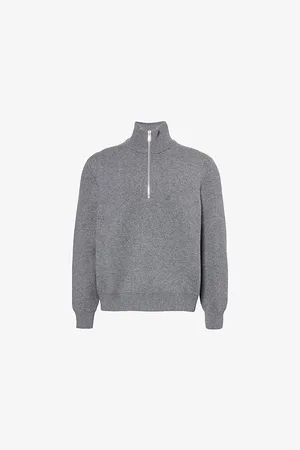 Bottega Veneta Mens Compact High-Neck Regular-Fit Cashmere-Blend Jumper