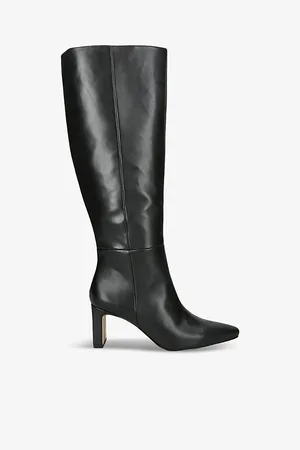 Sam Edelman Womens Sylvia Knee-High Leather Heeled Boots