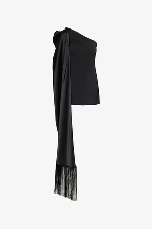 ‎Taller Marmo‎ Womens Berenson Fringed-Trim Woven Mini Dress