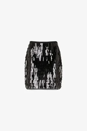 Whistles Womens Sword-Sequin Mini Skirt