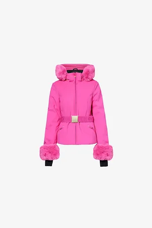 Goldbergh Womens Giselle Hooded Regular-Fit Stretch-Woven Down Jacket