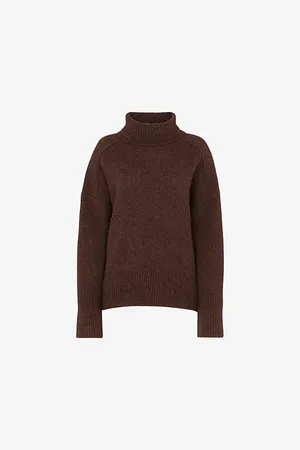 Whistles Womens Roll-Neck Knitted Wool Jumper
