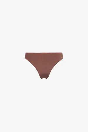 Lounge Underwear Womens Everyday Form Mid-Rise Stretch-Polyamide Thong