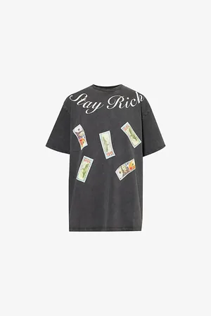 AVAVAV Womens Graphic-Print Short-Sleeves Cotton-Jersey T-Shirt