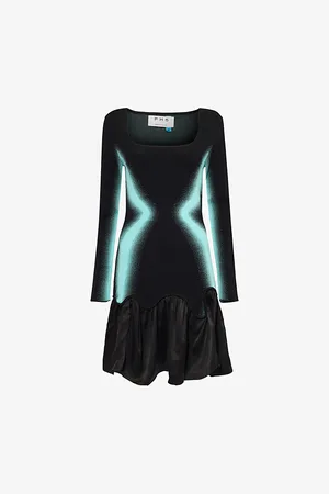 PH5 Womens Bella Ruffled Knitted Mini Dress