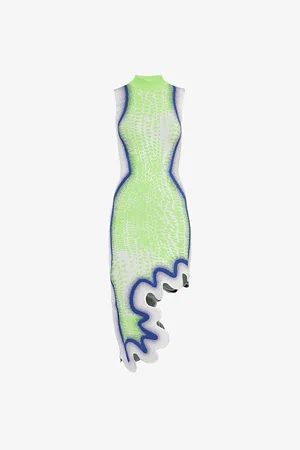 PH5 Womens Brooklyn Sleeveless Stretch-Viscose Blend Midi Dress