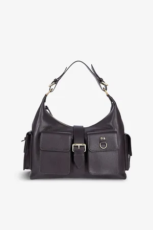 The Kooples Womens Amelia Multi-Pocket Leather Shoulder Bag