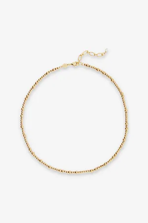 Anni Lu Womens Slim Goldie 18ct Yellow -Plated Brass Necklace