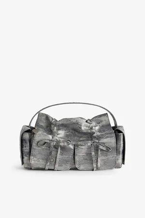 Acne Studios Womens Multipocket Leather Shoulder Bag