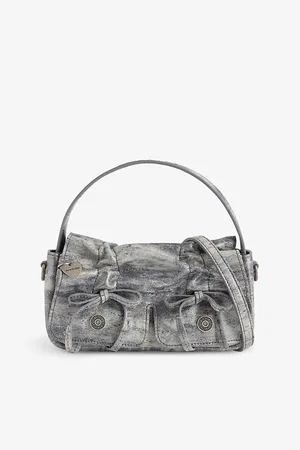 Acne Studios Womens Multipocket Micro Leather Cross-Body Bag