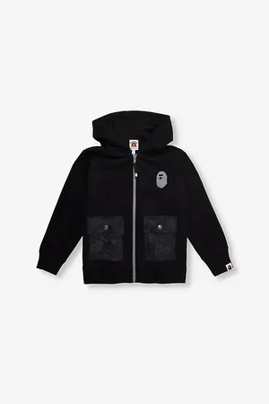 A Bathing Ape Patch-Pocket Logo-Patch Cotton Hoody 4-9 Years