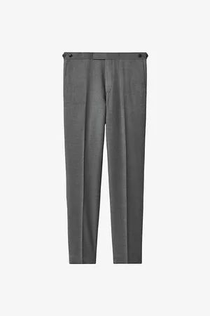Reiss Mens Aspire Mid-Rise Slim-Fit Wool Trousers