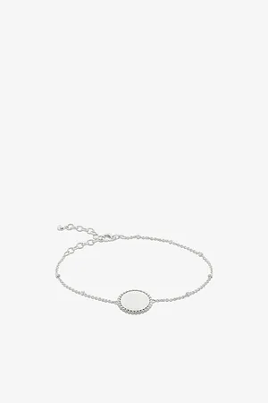 Monica Vinader Womens Deia Beaded Sterling-Silver Pendant Bracelet