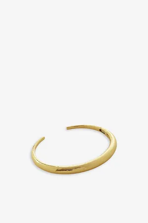 Monica Vinader Womens Deia 18ct Yellow -Plated Vermeil Sterling Silver Cuff Bracelet