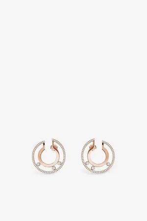 MESSIKA Move Romane 18ct Rose-Gold and Diamond Earrings